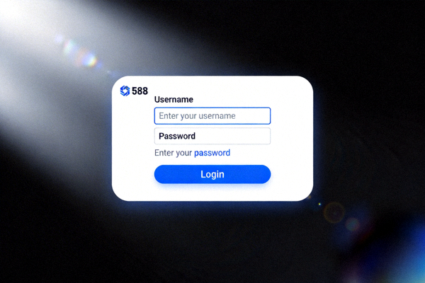 Tampilan halaman login M88 di desktop dengan form username dan password